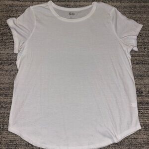 SO Women's Classic White Short Sleeve Tee